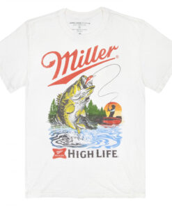 Miller High Life Bass Fishing T-Shirt by Junk Food