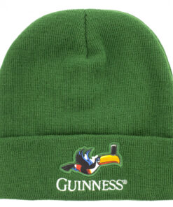 Guinness Beer Gilroy Toucan Green Knit Cuffed Beanie