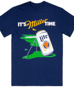 Miller Lite - It's Miller Time Golf Course Navy Colorway T-Shirt