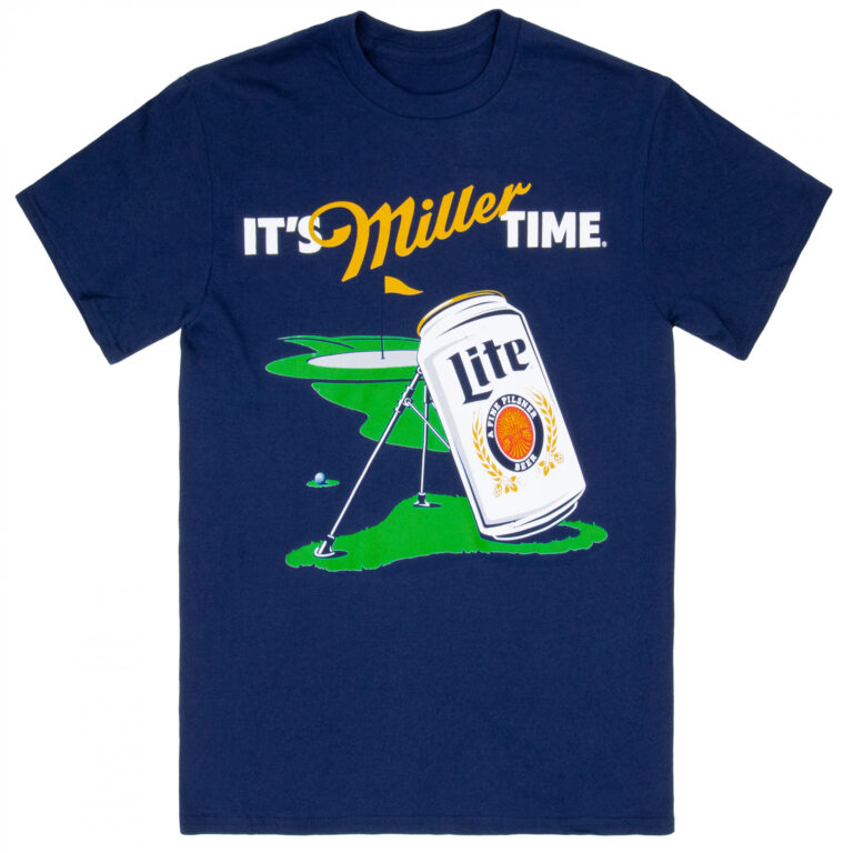 Miller Lite – It’s Miller Time Golf Course Navy Colorway T-Shirt