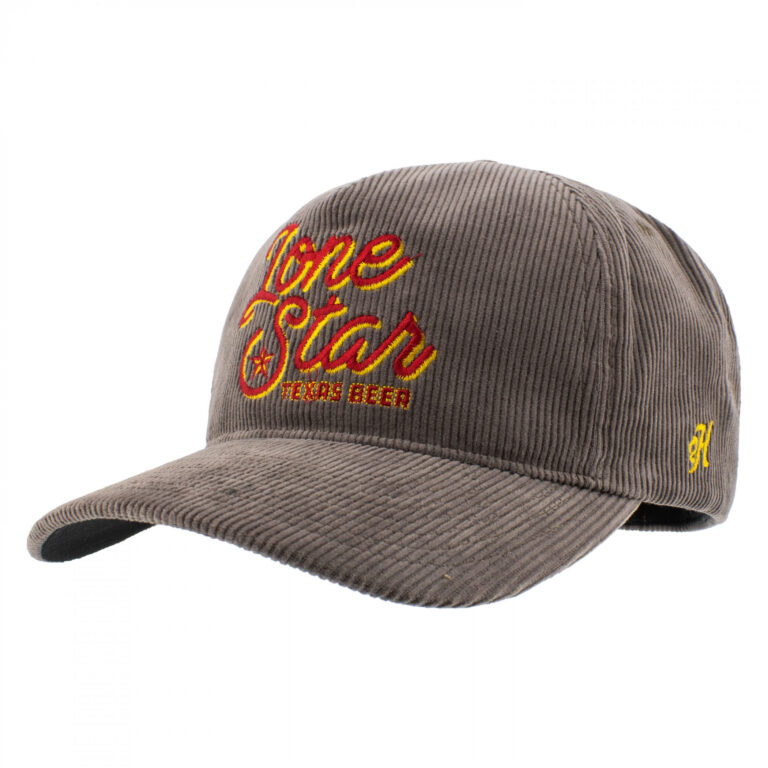 Lone Star Texas Beer Grey Corduroy 5-Panel Trucker Hat