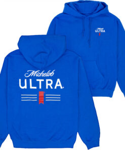Michelob Ultra Classic Logo Blue Front and Back Print Hoodie