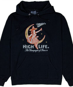 Miller High Life Girl in The Moon Hoodie