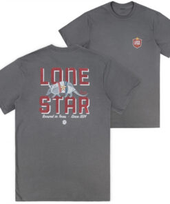 Lone Star Beer Armadillo Front & Back Printed T-Shirt