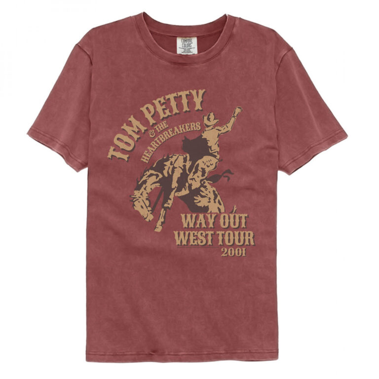 Tom Petty & the Heartbreakers 2001 Way Out West Tour T-Shirt