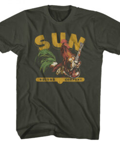 Sun Record Company with Guitar Playing Rooster T-Shirt