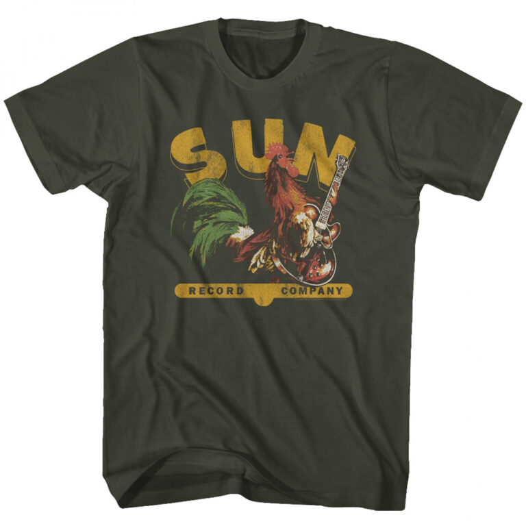 Sun Record Company with Guitar Playing Rooster T-Shirt