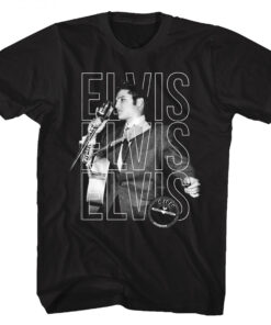 Elvis Presley Black & White Photo Sun Records T-Shirt