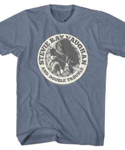 Stevie Ray Vaughan and Double Trouble Indigo T-Shirt