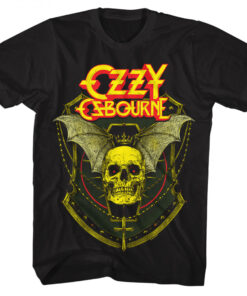 Ozzy Osbourne Crowned Skull and Bat Wings T-Shirt