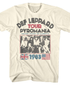 Def Leppard Pyromania 1983 Tour T-Shirt