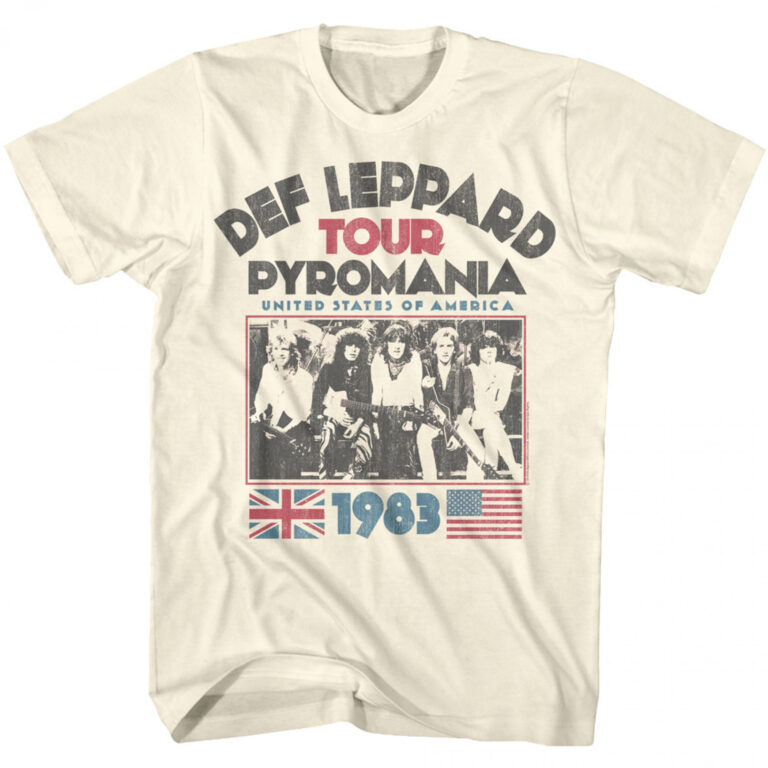 Def Leppard Pyromania 1983 Tour T-Shirt