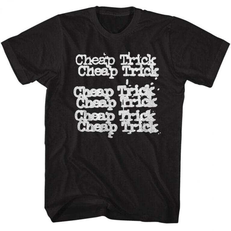 Cheap Trick Live at Budokan Repeating Logo T-Shirt