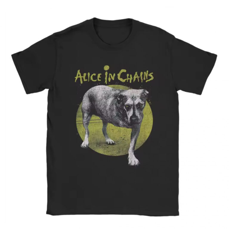 Alice In Chains Self Titled Album Cover with Dog T-Shirt