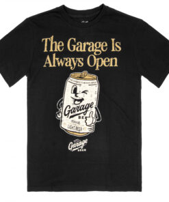 Garage Beer Always Open Thumbs Up Smiling Can T-Shirt
