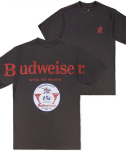 Budweiser 15 Cents Front and Back Print T-Shirt