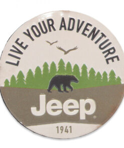 Jeep Live Your Adventure 1941 Embossed Metal Magnet