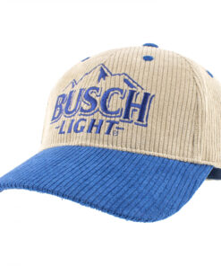 Busch Light Embroidered Logo on Pinstripe Cotton Snapback Hat