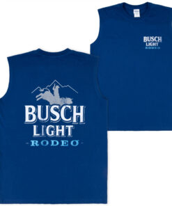 Busch Light Rodeo Front & Back Print Sleeveless Muscle Tank