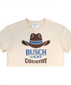 Busch Light Country Cowboy Hat Women's Crop Top
