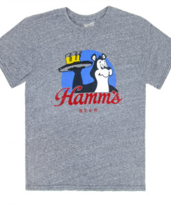 Hamm's Beer Bear with Beer Tray Retro T-Shirt