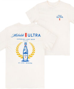 Michelob Ultra Superior Light Beer Front & Back Print T-Shirt