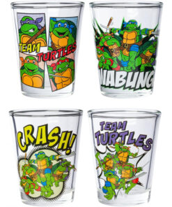 Teenage Mutant Ninja Turtles Comic Book 4-Piece Shot Glass Set