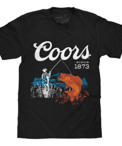 Coors Since 1873 Fishing in the Mountains T-Shirt
