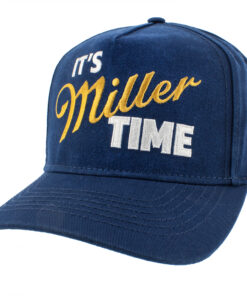It's Miller Time Embroidered and Washed Cotton Twill Trucker Hat