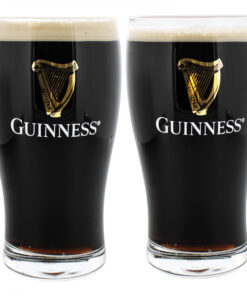 Guinness Logo 2-Pack Tulip Shaped 20oz Pint Glass Set