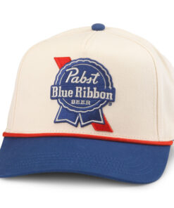 Pabst Blue Ribbon Beige and Blue Adjustable Hat