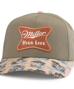 Miller High Life Army Green Buckhorn Adjustable Hat