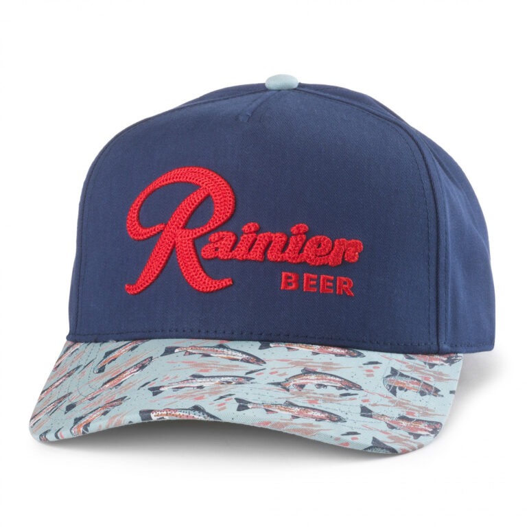 Rainier Beer Fishing Brim Adjustable Hat