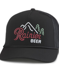 Rainier Beer Black Fremont Adjustable Hat