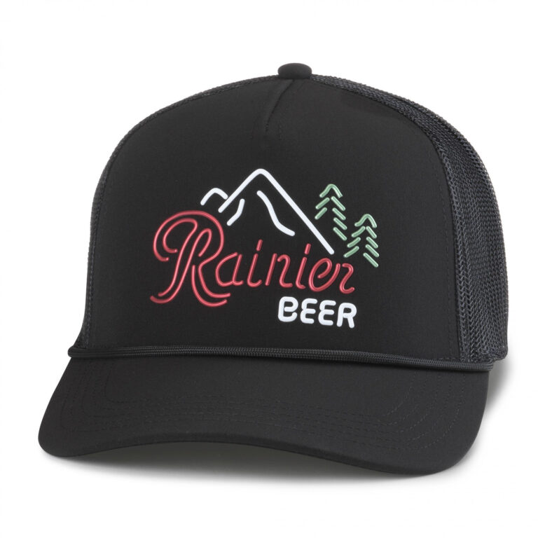 Rainier Beer Black Fremont Adjustable Hat