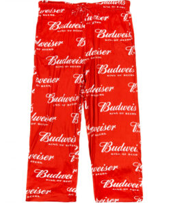 Budweiser Logo All Over Print Red Lounge Pants