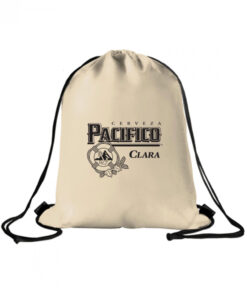 Pacifico Cerveza Natural Cotton Cinch Bag with Drawstring