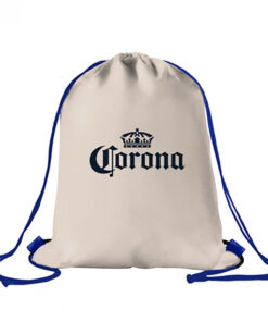 Corona Extra Natural Cotton Drawstring Cinch Bag