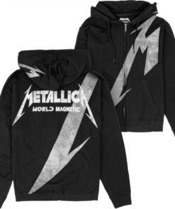 Metallica World Magnetic Shrouded Black Zip Up Hoodie