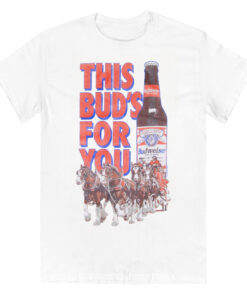 Budweiser Clydesdale This Bud's For You T-Shirt by Junk Food