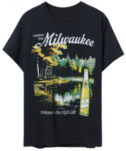Miller High Life Greetings from Milwaukee T-Shirt by Junk Food