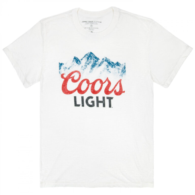 Coors Light Mountain Logo T-Shirt by Junk Food