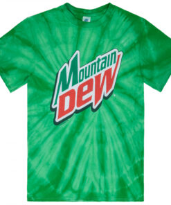 Mountain Dew Logo Tie-Dye Green T-Shirt