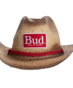 Budweiser Big Red BUD Patch Cowboy Rope Hat