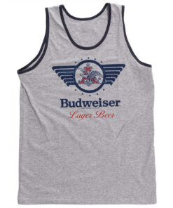 Budweiser Lager Beer Vintage Logo Mens Tank Top