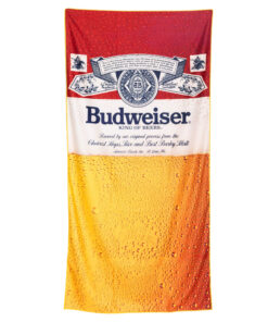 Budweiser Refreshing Beer Pint Beach Towel