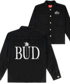 Budweiser Charcoal Button-Down Chore Jacket