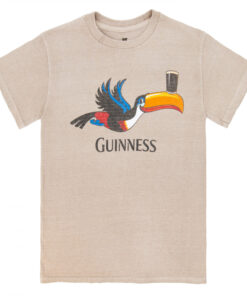 Guinness Gilroy Toucan - Tan Pigment Dye Premium T-Shirt
