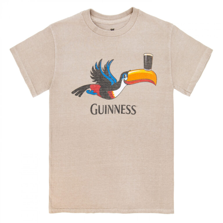 Guinness Gilroy Toucan – Tan Pigment Dye Premium T-Shirt