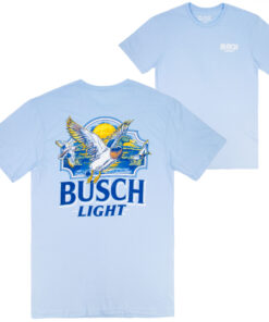 Busch Light Duck Marsh Front and Back Print T-Shirt